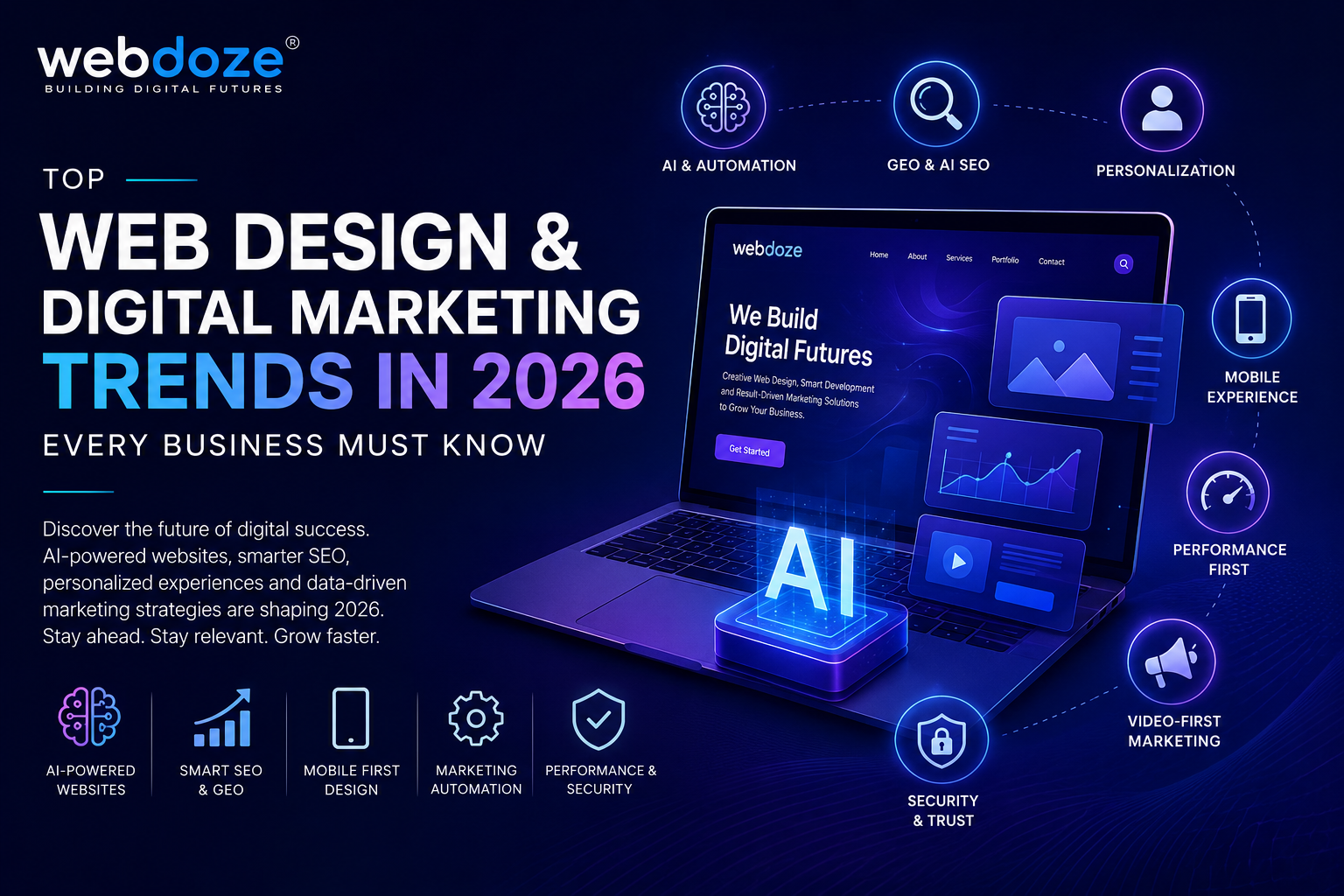 Top Web Design & Digital Marketing Trends in 2026 Every Business Must Know